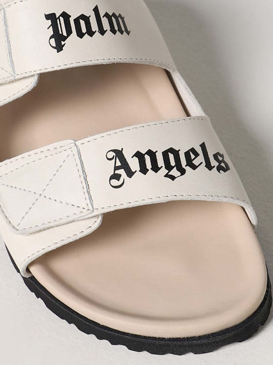 Palm Angels Women's Flat Sandals in White Color