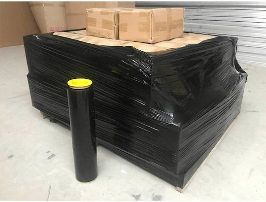 Stretchfolie Handwickel Allzweck Schwarz Rolle 1,6kg 120m x 50m