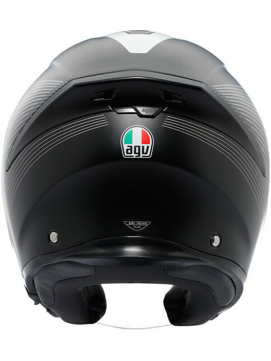 AGV K5 Jet Evo Control Matt Black/White Κράνος Μηχανής Jet ECE 22.06