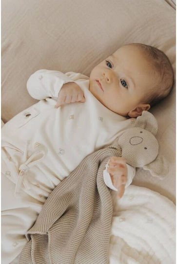 Bamboom Comfort Blanket Knitted Bamboo Koala Oyster Grey 112 Bamboom
