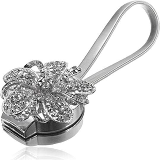 Tie-Back Magnetic made of Plastic Silver 1pcs