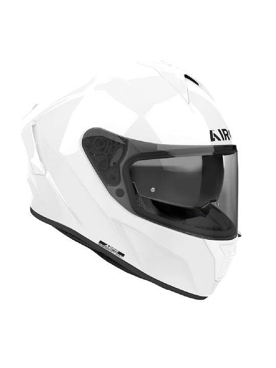 Airoh Spark 2 White Gloss Motorcycle Helmet Full Face ECE 22.06 1590gr with Pinlock and Sunvisor
