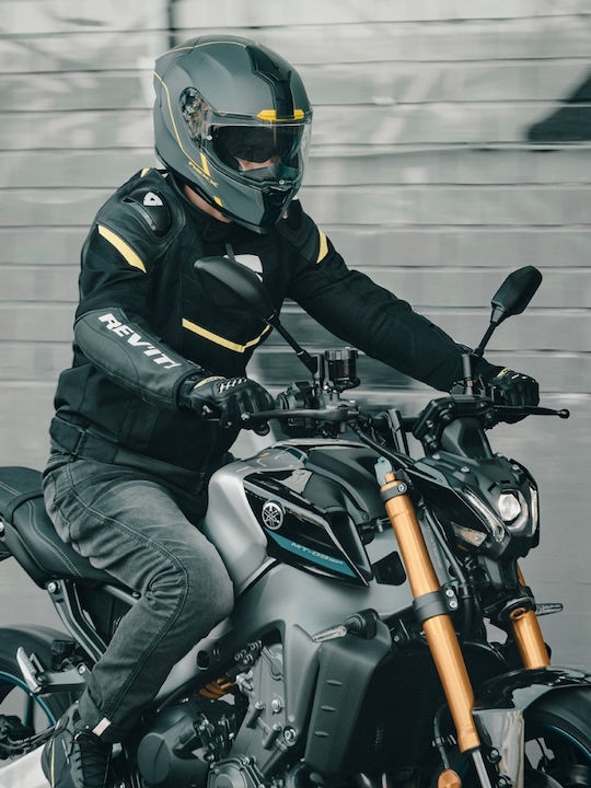Nexx SX.100R Frenetic Full Face με Sun Visor DOT / ECE 22.05 Neon/Grey