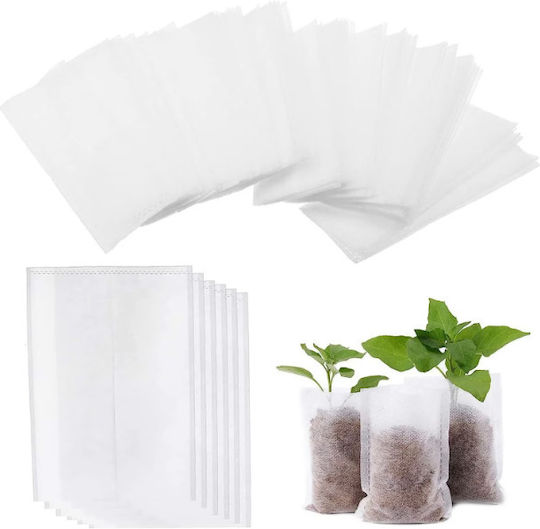 Seed Seedling Germination Bags Vegetables Fruits Premium Biodegradable Material Set 100 Pieces Size 10 X 8 Cm Original Deals