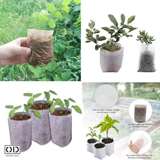 Seed Seedling Germination Bags Vegetables Fruits Premium Biodegradable Material Set 100 Pieces Size 10 X 8 Cm Original Deals