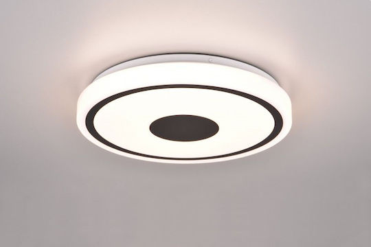 Trio Lighting Πλαφονιέρα Οροφής 33εκ. Μαύρη με Ενσωματωμένο LED