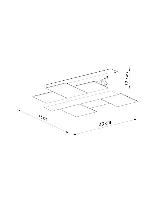 Sollux Feniks Deckenleuchte 43cm