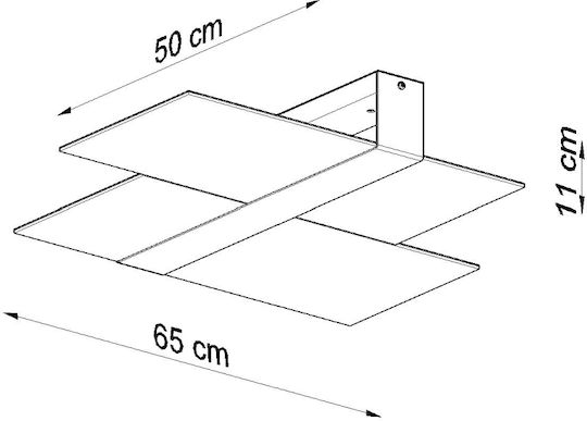 Sollux Massimo Ceiling Light 66cm