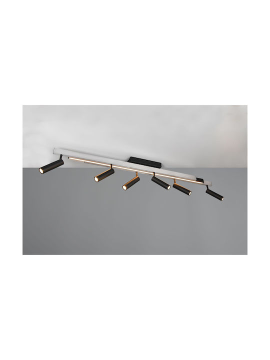 Trio Lighting Μοντέρνα Μεταλλική Πλαφονιέρα Οροφής με Ενσωματωμένο LED