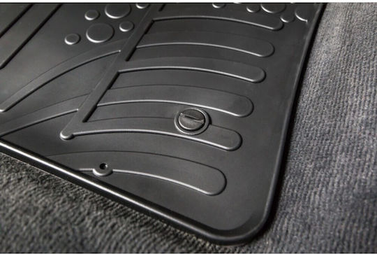 Set of Front and Rear Mats 4pcs for Seat Exeo Audi A4 2001 2006 Black