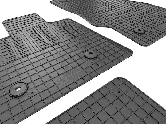 Cik Set of Front and Rear Mats 4pcs for Alfa Romeo Stelvio 2017+ Black