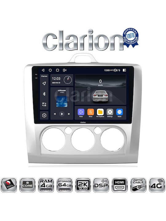 Clarion Car Audio System for Ford Focus 2004>2012 (Bluetooth/USB/WiFi/GPS)