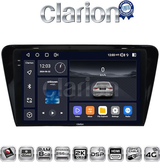 Clarion Автомобилна Аудио Система (Блутут/USB/WiFi/GPS/Apple-Carplay/Android-Auto) с Тъчскрийн 9"