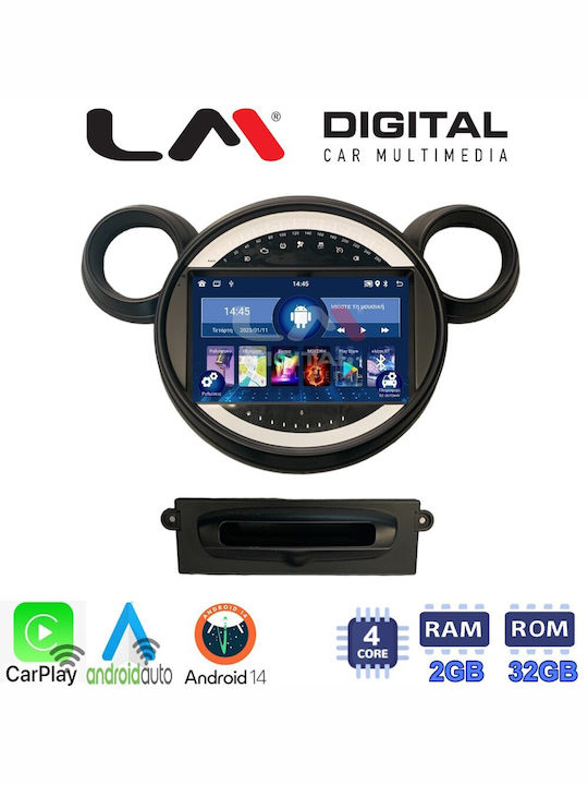 LM Digital Ηχοσύστημα Αυτοκινήτου για Mini Clubman / Countryman / Paceman / Cooper R55 / R60 / R61 / R56 / R57 (Bluetooth/USB/WiFi/GPS/Apple-Carplay/Android-Auto) με Οθόνη Αφής 9"