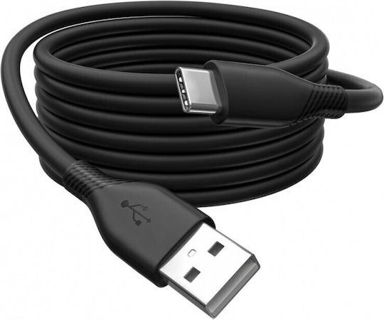 Digitus USB 2.0 Cable USB-C male - USB-A / USB-C 60W PD Μαύρο 0.5m AK-300340-005-S