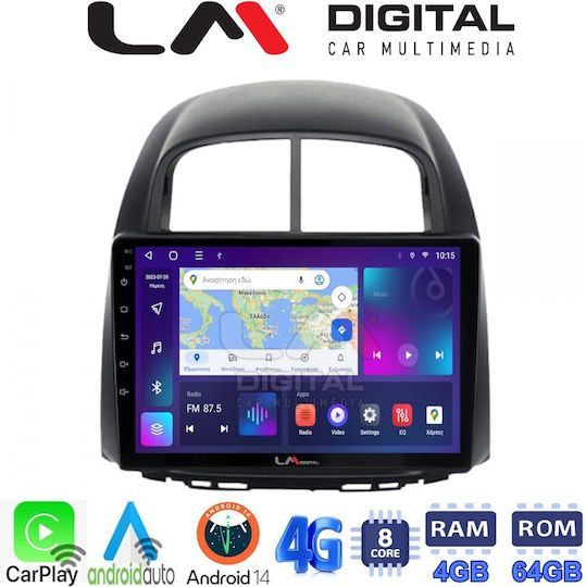 LM Digital Ηχοσύστημα Αυτοκινήτου για Daihatsu Sirion Subaru Justy 2006-2012 (Bluetooth/USB/WiFi/GPS/Apple-Carplay/Android-Auto) με Οθόνη Αφής 10"