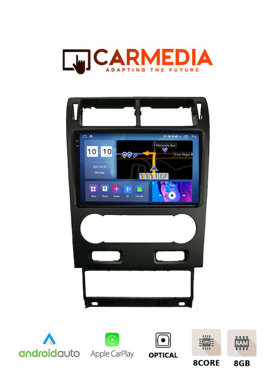 Carmedia Ηχοσύστημα Αυτοκινήτου για Ford Mondeo 2003-2006 (Bluetooth/USB/AUX/WiFi/GPS) με Οθόνη Αφής 9.5"