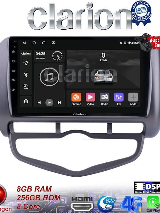 Clarion Car Audio System for Honda Jazz 2002-2008 (Bluetooth/USB/WiFi/GPS)