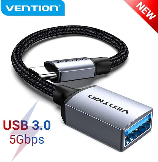 Vention Ccwhb USB-C Male To USB-A Female Converter Gray 1 Piece