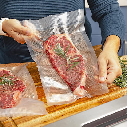 Set 4 Role pentru Aparat de Vidat Zafit 28 X 300 Cm Pungi Reutilizabile Durabile pentru Sous Vide Lavabile Fără BPA Transparent