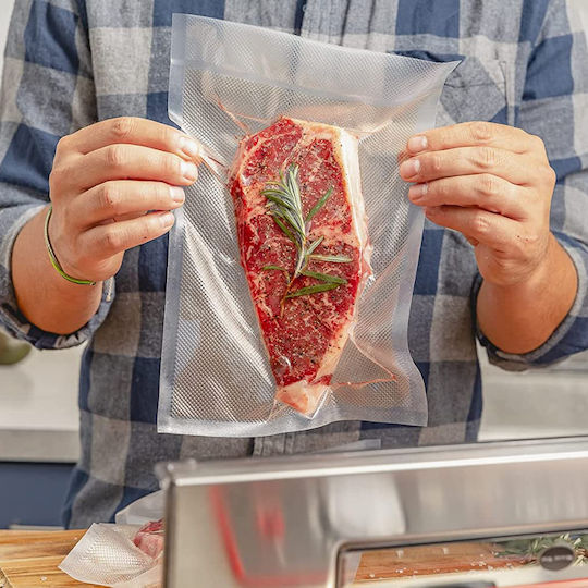 Set 4 Role pentru Aparat de Vidat Zafit 28 X 300 Cm Pungi Reutilizabile Durabile pentru Sous Vide Lavabile Fără BPA Transparent