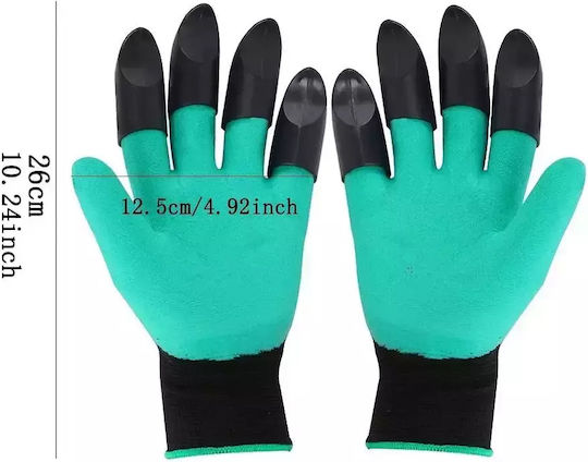 Gloves for Work Garden Turquoise 2pcs