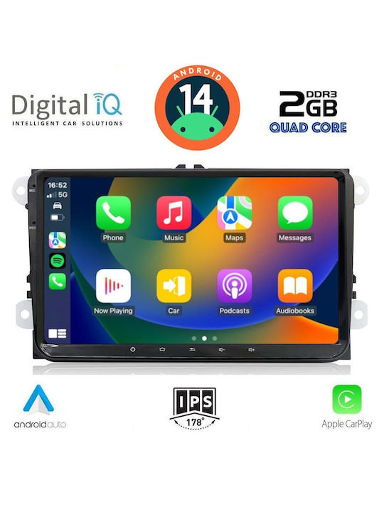 Digital IQ Car Audio System 2004-2014 (Bluetooth/USB/AUX/WiFi/GPS/Apple-Carplay/Android-Auto) with Touch Screen 9"