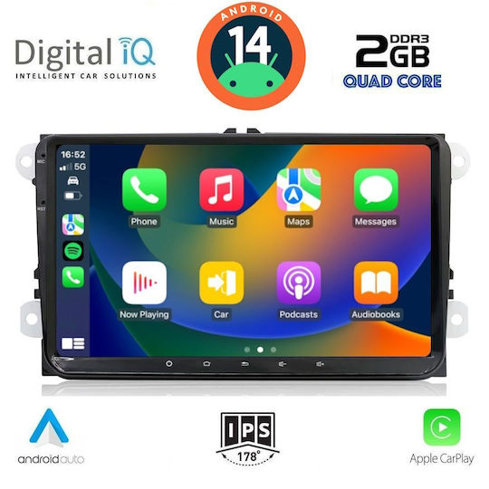 Digital IQ Car Audio System 2004-2014 (Bluetooth/USB/AUX/WiFi/GPS/Apple-Carplay/Android-Auto) with Touch Screen 9"
