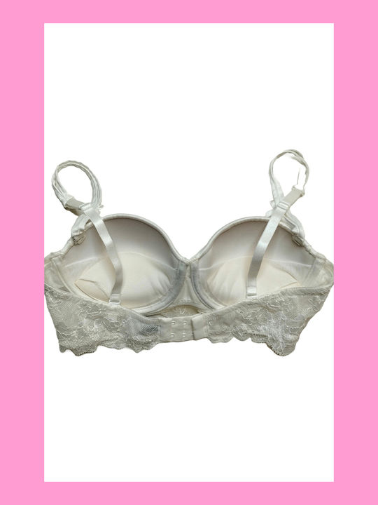 Lida Push Up Bra Underwire White