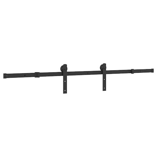 vidaXL Sliding Door Mechanism For Door 183cm Black