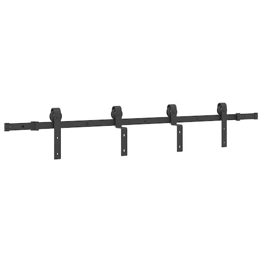 vidaXL Μηχανισμός Συρόμενης Μεσόπορτας 183cm Μαύρος