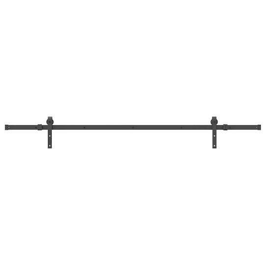 vidaXL Sliding Door Mechanism for Middle Door 213.5cm Black