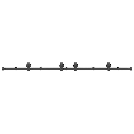 vidaXL Μηχανισμός Συρόμενης Μεσόπορτας 183cm Μαύρος