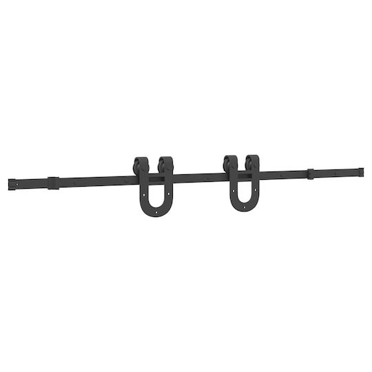 vidaXL Μηχανισμός Συρόμενης Μεσόπορτας 183cm Μαύρος