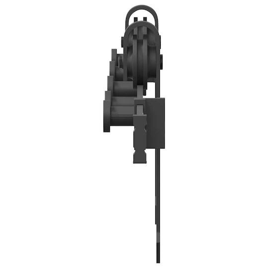 vidaXL Sliding Door Mechanism for Middle Door 213.5cm Black
