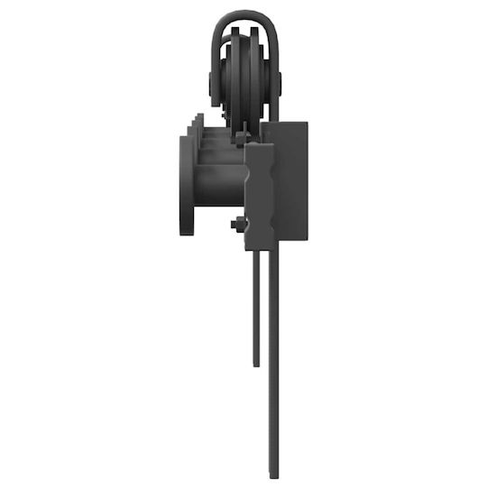 vidaXL Sliding Door Mechanism For Door Knobs 183cm Black