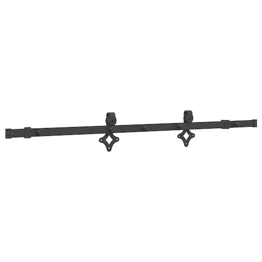 vidaXL Mecanism Pentru Ușă Glisantă Butuc De Ușă 152.5cm Negru