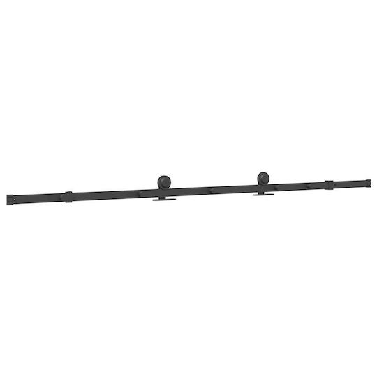vidaXL Μηχανισμός Συρόμενης Μεσόπορτας 213.5cm Μαύρος