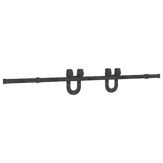 vidaXL Μηχανισμός Συρόμενης Μεσόπορτας 183cm Μαύρος
