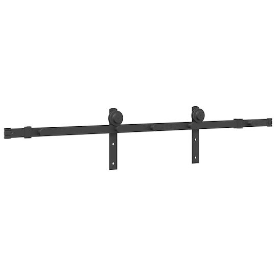 vidaXL Sliding Door Mechanism 152cm Black