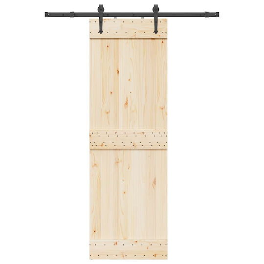vidaXL Sliding Door Mechanism for Middle Door 152.5cm Black