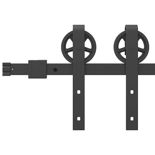vidaXL Sliding Door Mechanism For Door 200cm Black