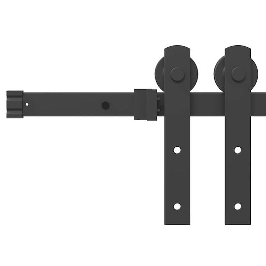 vidaXL Sliding Door Mechanism 152cm Black