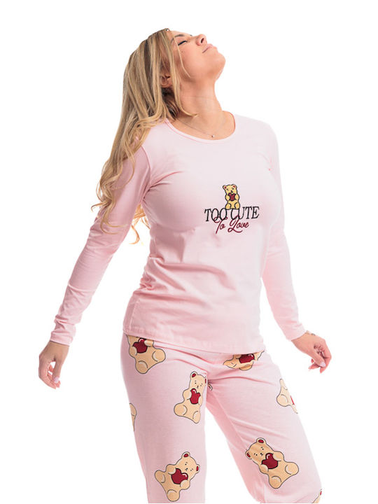Sexen Winter Women's Pyjama Set Pink
