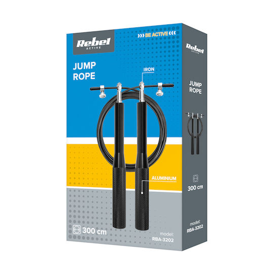 Aluminum Boxing Jump Rope Metal Bearing 3m Adjustable Rebel Active