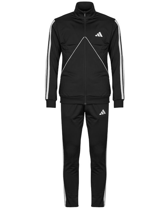 adidas Tricot Σετ Φόρμας Μαύρο