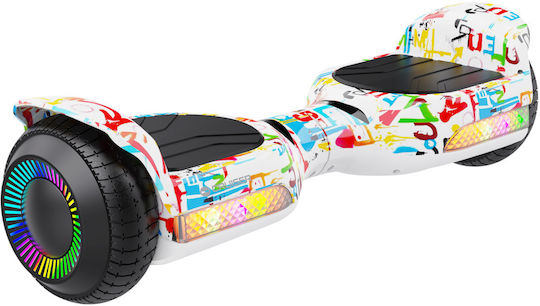 Rebel Cruiser Paint Hoverboard με 10km/h Max Ταχύτητα και 8km Αυτονομία Πολύχρωμο