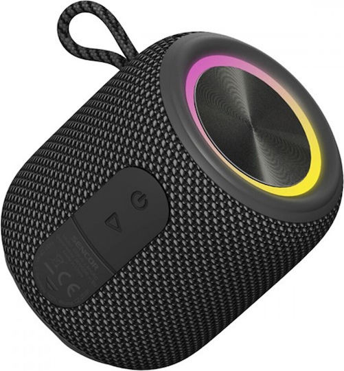 Sencor Sirius 2 Micro Waterproof Bluetooth Speaker 5W with Battery Life up to 10 hours Black