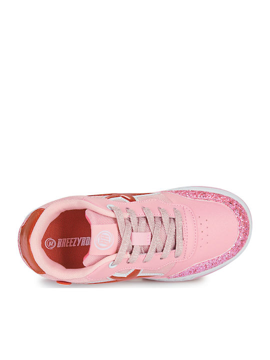 Παιδικά Sneakers με Ροδάκια Ροζ
