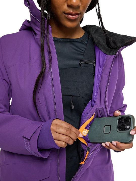 Burton 23828101501 Γυναικείο Μπουφάν για Σκι & Snowboard Μωβ